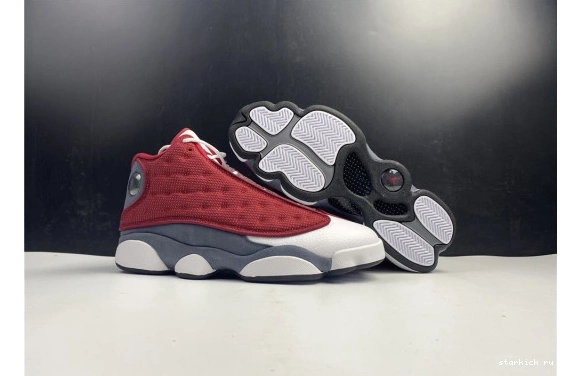 Jordan Grey 13 414571-600 Flint Air 414571-600 Retro Gym Red 0210